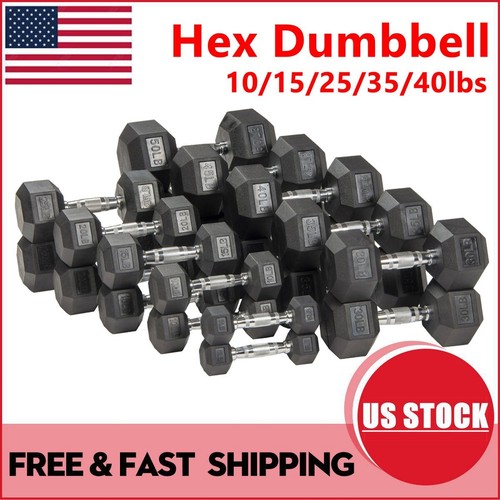 Black rubber encased - rubber, hex